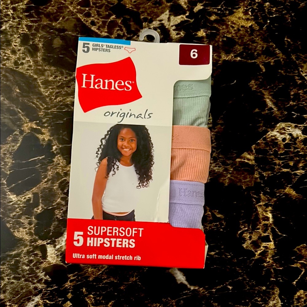 HANES 5(pk) SUPERSOFT HIPSTERS